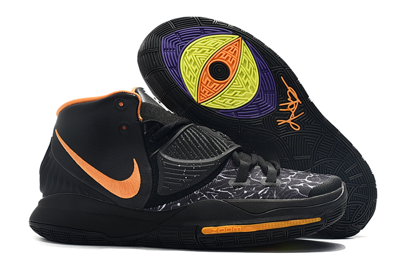 New Nike Kyrie 6 Black Orange Yellow Shoes